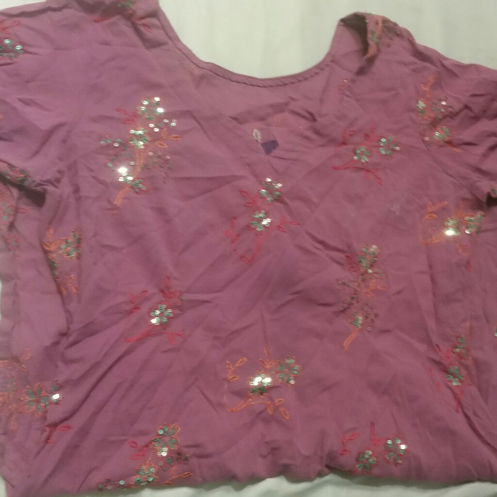 Unique Floral Purple Dress Custom
